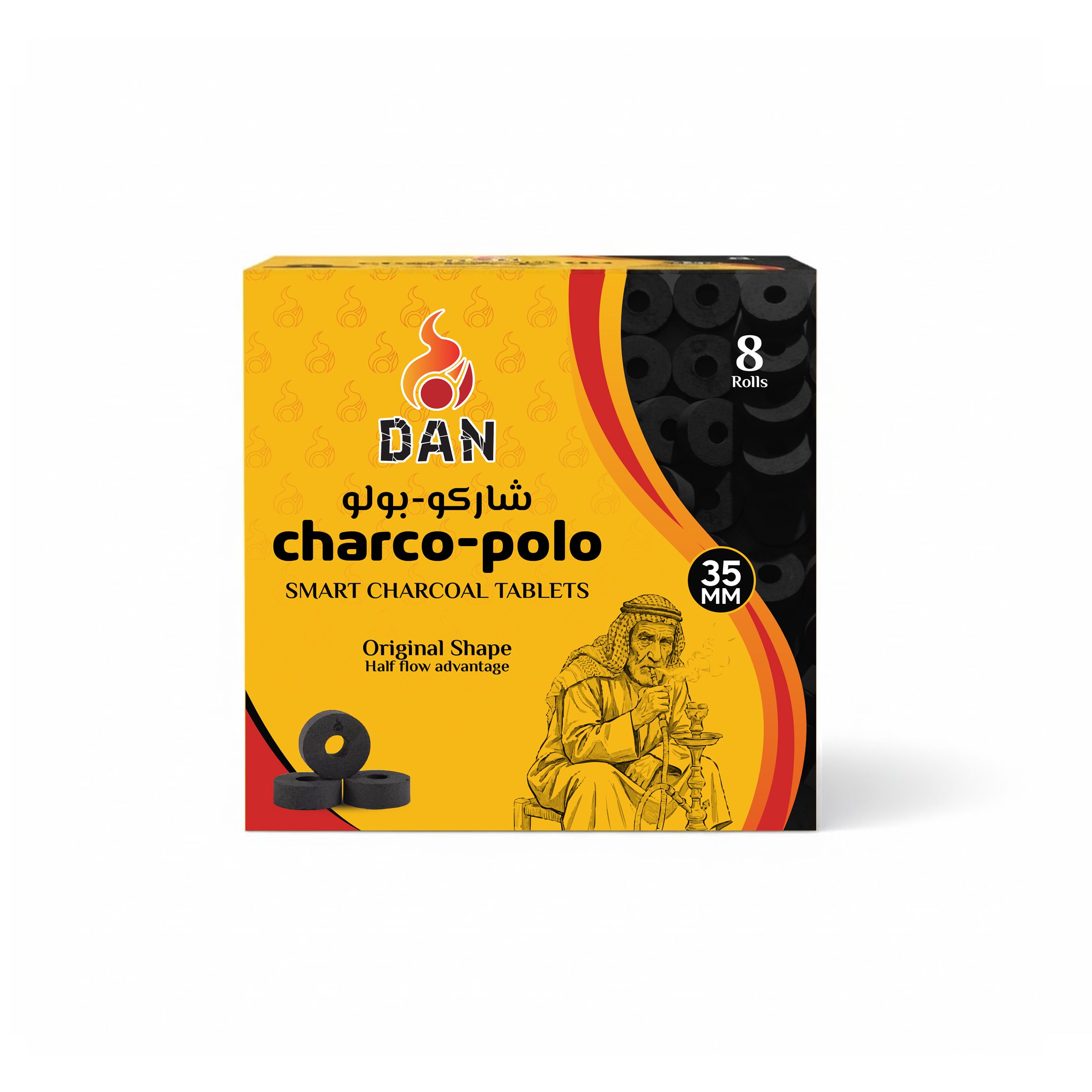 DAN Tablet Charco Lite  Polo 35 mm 80pcs 